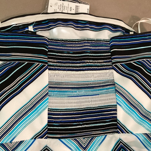 NEW! White House/Black Market Chevron Strapless Dress - Picture 5 of 7